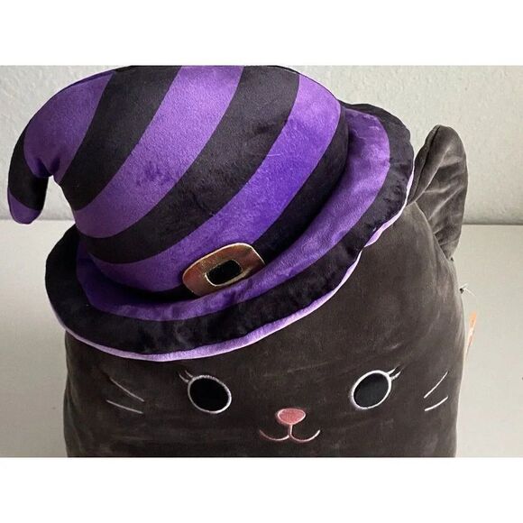 Squishmallow 16” Autumn Black Cat With Halloween Witch Hat Soft Plush NEW 2023 - Picture 10 of 12